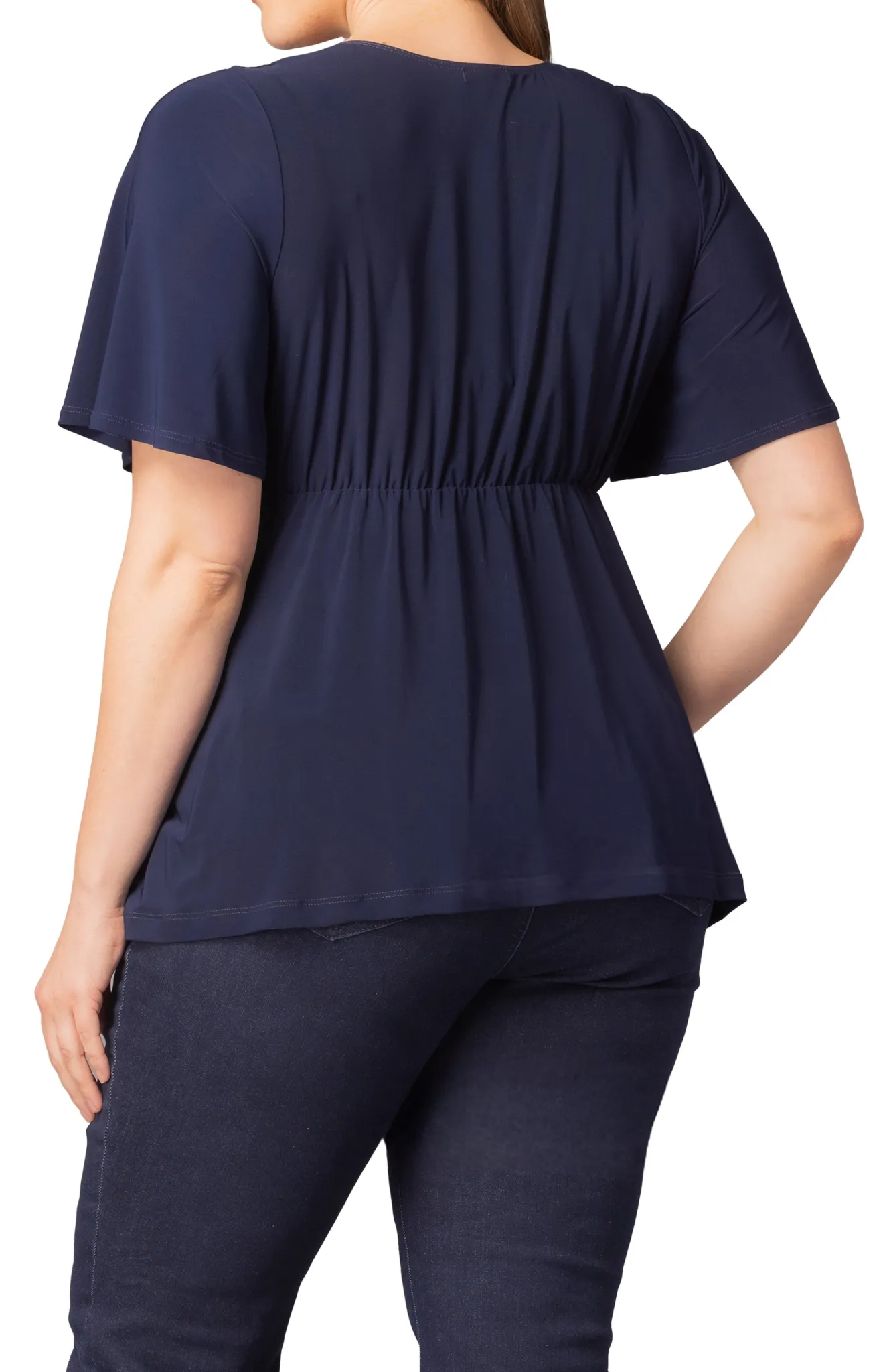 Abby Twist Front Top- Nouveau Navy -Plus