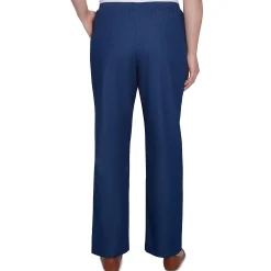 Alfred Dunner Classic All-Around Elastic Waistband Denim Pant Short Length