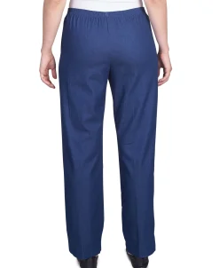 Alfred Dunner Classic All-Around Elastic Waistband Denim Pant, Petite