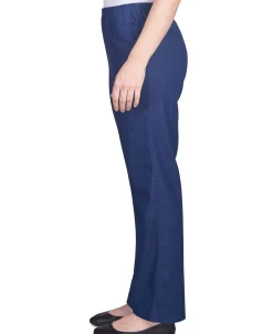 Alfred Dunner Classic All-Around Elastic Waistband Denim Pant, Petite
