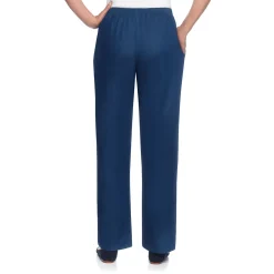 Alfred Dunner Classic All-Around Elastic Waistband Denim Pant Short Length, Petite