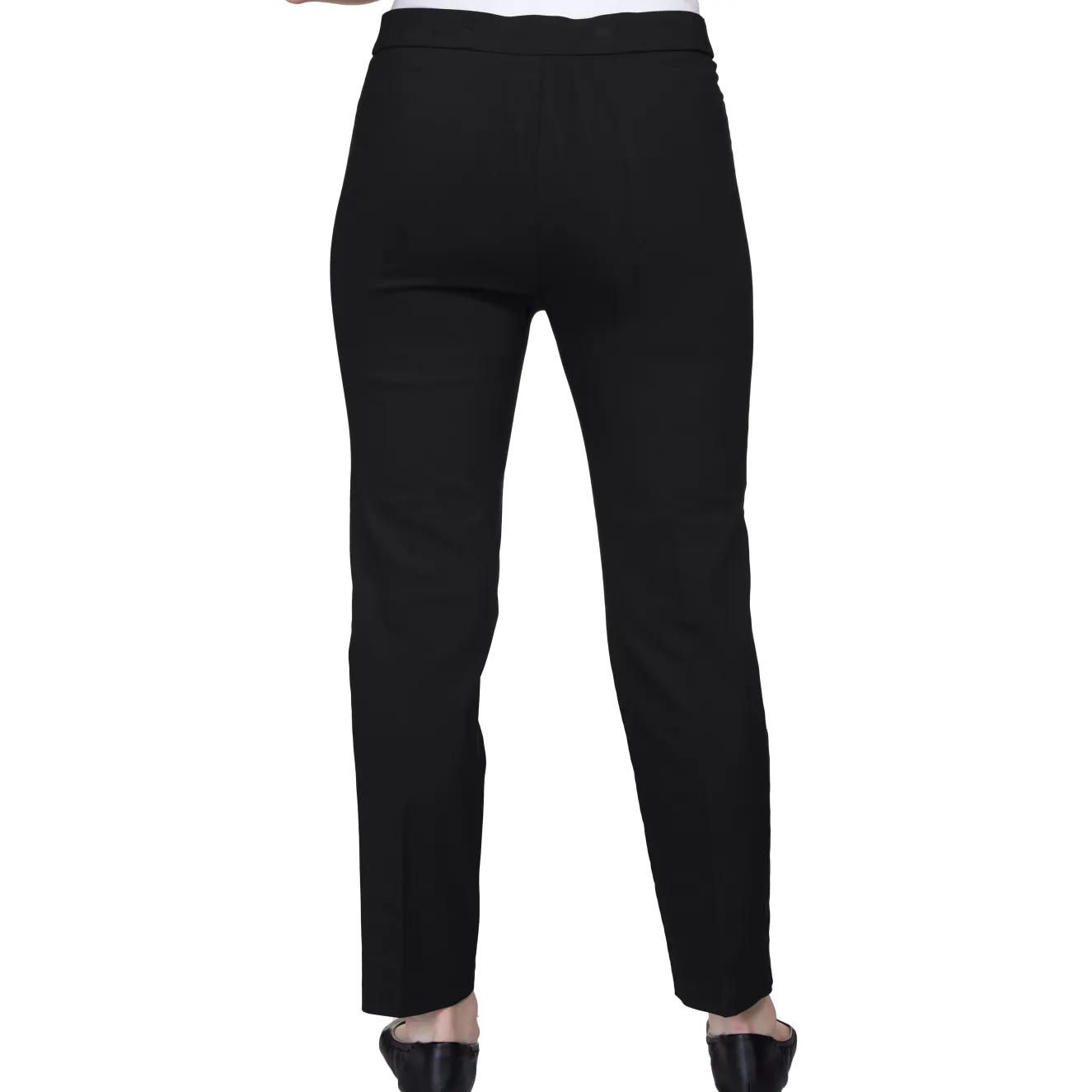 Alfred Dunner Classic Allure Fit Proportioned Pant with Elastic Comfort Waistband, Short
