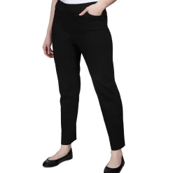 Alfred Dunner Classic Allure Fit Proportioned Pant with Elastic Comfort Waistband, Short