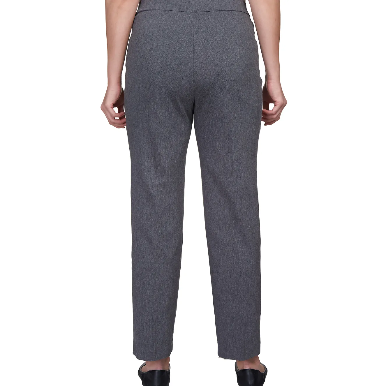 Alfred Dunner Classic Allure Fit Proportioned Pant with Elastic Comfort Waistband, Short