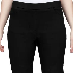 Alfred Dunner Classic Allure Fit Proportioned Pant with Elastic Comfort Waistband, Short