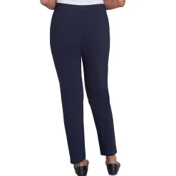 Alfred Dunner Classic Allure Fit Proportioned Pant with Elastic Comfort Waistband, Short