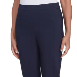 Alfred Dunner Classic Allure Fit Proportioned Pant with Elastic Comfort Waistband, Short