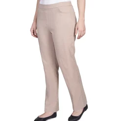 Alfred Dunner Classic Allure Fit Proportioned Pant with Elastic Comfort Waistband, Petite