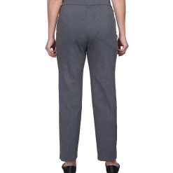Alfred Dunner Classic Allure Fit Proportioned Pant with Elastic Comfort Waistband, Petite