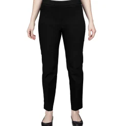 Alfred Dunner Classic Allure Fit Proportioned Pant with Elastic Comfort Waistband, Petite