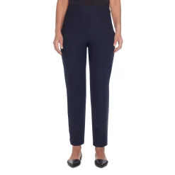 Alfred Dunner Classic Allure Fit Proportioned Pant with Elastic Comfort Waistband, Petite