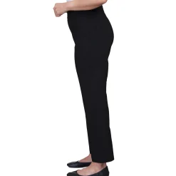 Alfred Dunner Classic Allure Fit Proportioned Pant with Elastic Comfort Waistband, Petite