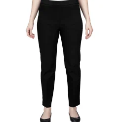 Alfred Dunner Classic Allure Fit Proportioned Pant with Elastic Comfort Waistband Short Length, Petite