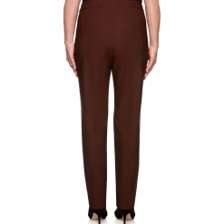 Alfred Dunner Classic Allure Fit Proportioned Pant with Elastic Comfort Waistband Short Length, Petite