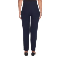 Alfred Dunner Classic Allure Fit Proportioned Pant with Elastic Comfort Waistband Short Length, Petite