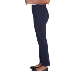 Alfred Dunner Classic Allure Fit Proportioned Pant with Elastic Comfort Waistband Short Length, Petite