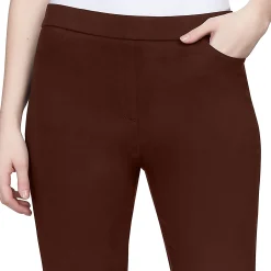 Alfred Dunner Classic Allure Fit Proportioned Pant with Elastic Comfort Waistband, Average Length
