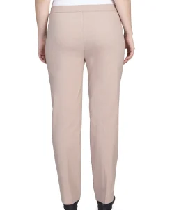 Alfred Dunner Classic Allure Fit Proportioned Pant with Elastic Comfort Waistband, Average Length