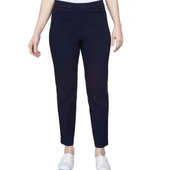 Alfred Dunner Classic Allure Fit Proportioned Pant with Elastic Comfort Waistband, Average Length