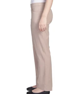 Alfred Dunner Classic Allure Fit Proportioned Pant with Elastic Comfort Waistband, Average Length