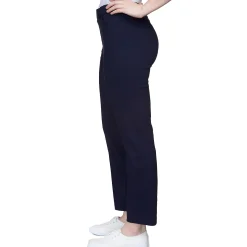 Alfred Dunner Classic Allure Fit Proportioned Pant with Elastic Comfort Waistband, Average Length