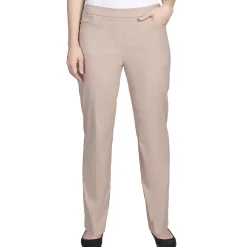 Alfred Dunner Classic Allure Fit Proportioned Pant with Elastic Comfort Waistband, Average Length