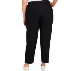 Alfred Dunner Classic Allure Fit Proportioned Pant with Elastic Comfort Waistband, Average Length, Plus