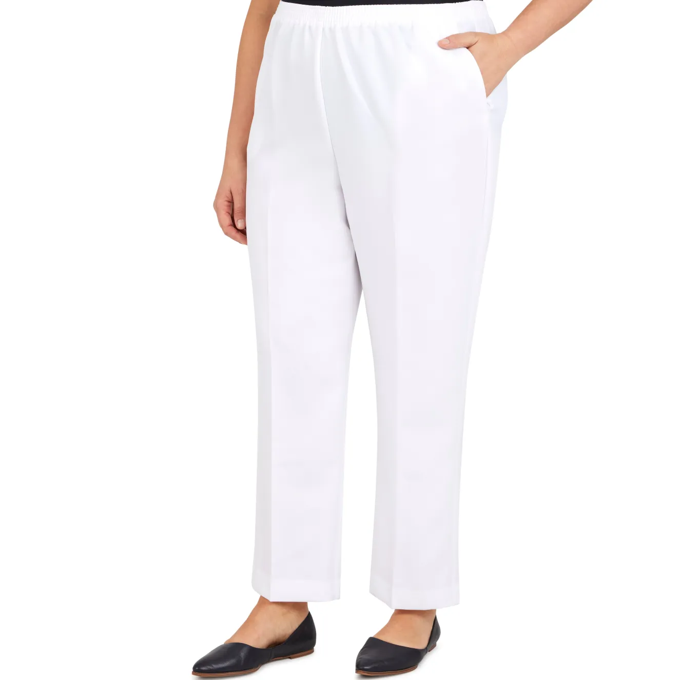 Alfred Dunner Classic Proportioned Pant Short Length, Plus