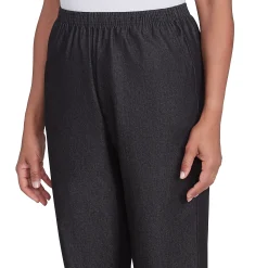 Alfred Dunner Denim Comfort Waistband Straight Leg Pant, Short