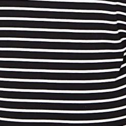 Alfred Dunner Pinstripe Embroidered Sleeve Top with Necklace, Plus