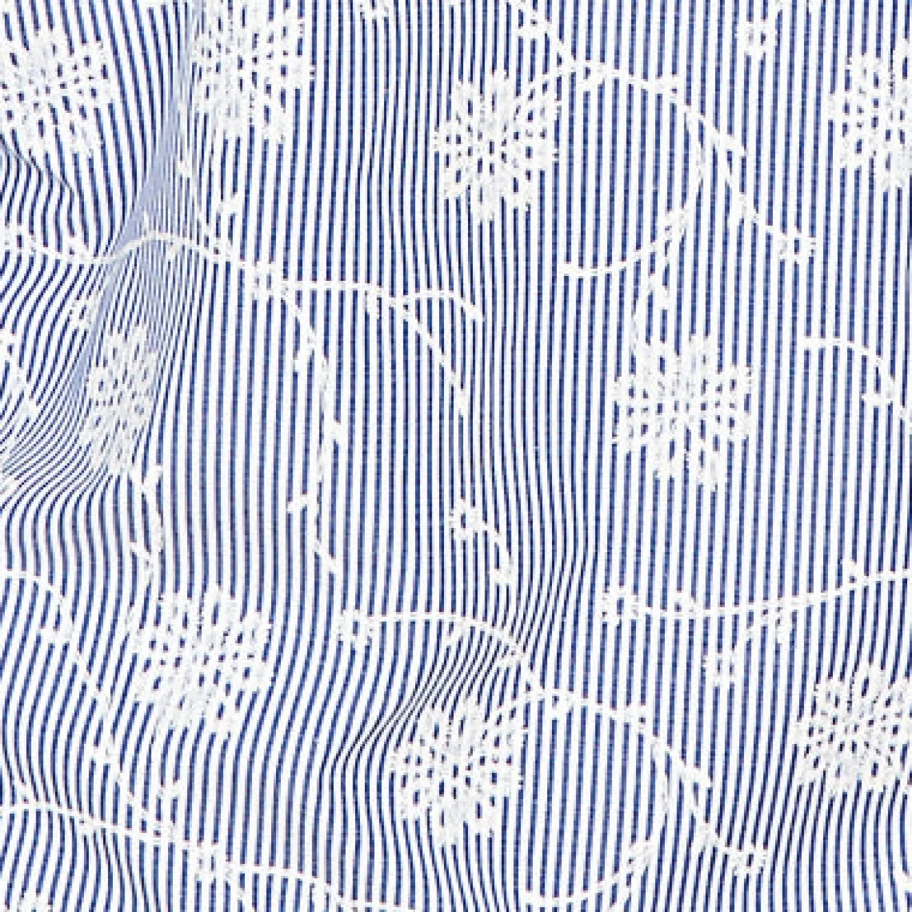 Alfred Dunner Puff Print Pinstripe Embroidered Button Down Top, Petite