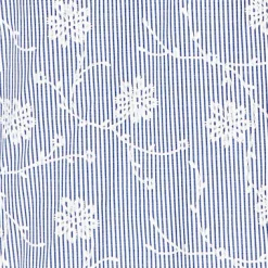 Alfred Dunner Puff Print Pinstripe Embroidered Button Down Top, Plus