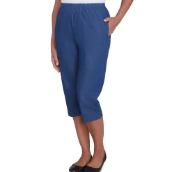 Alfred Dunner Relaxed Fit Denim Capri