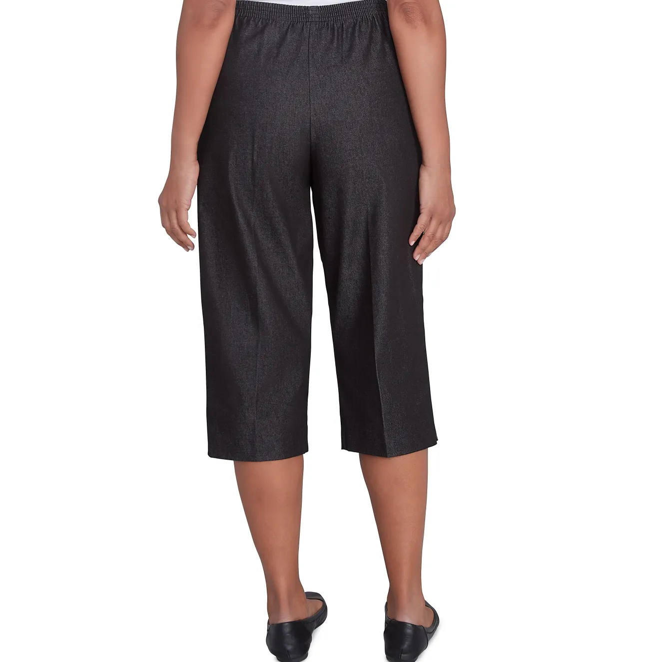 Alfred Dunner Relaxed Fit Denim Capri