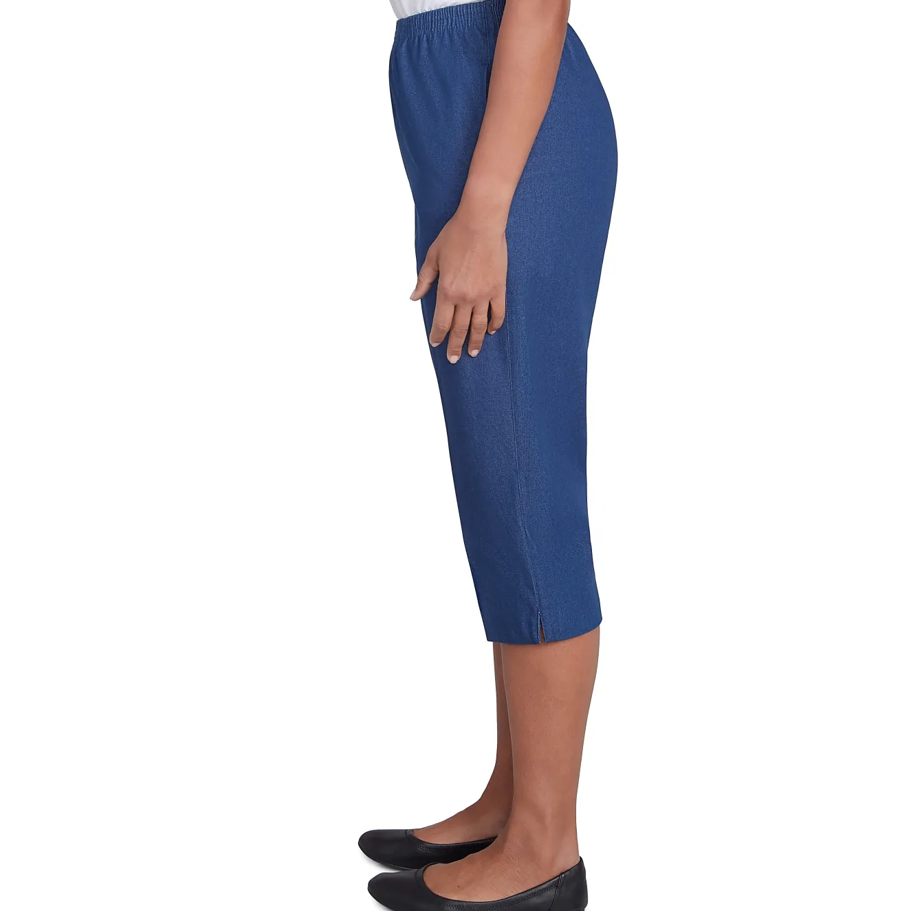 Alfred Dunner Relaxed Fit Denim Capri