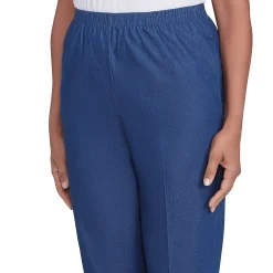 Alfred Dunner Relaxed Fit Denim Capri