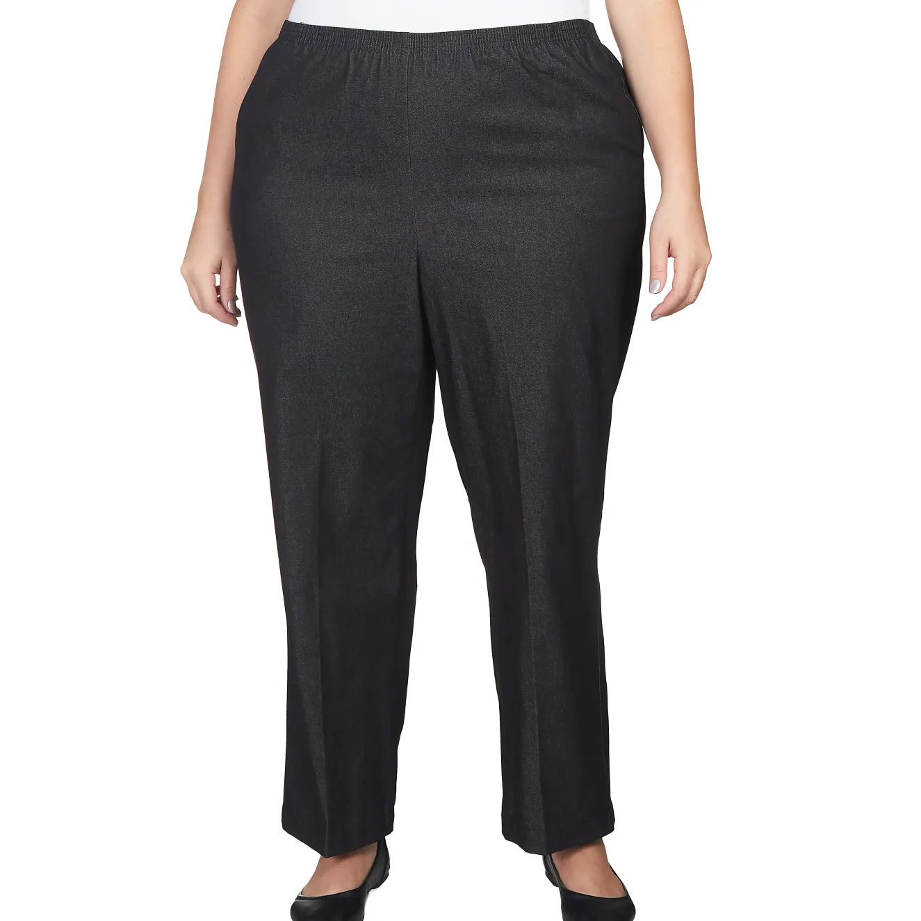 Alfred Dunner Straight Leg Denim Pant, Plus