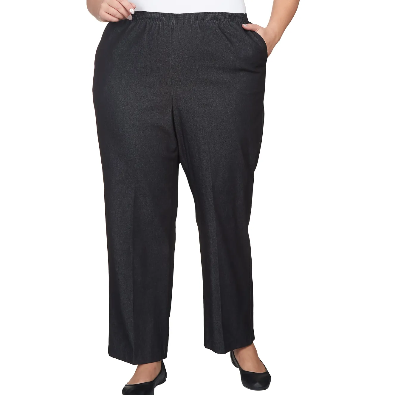 Alfred Dunner Straight Leg Denim Pant, Plus