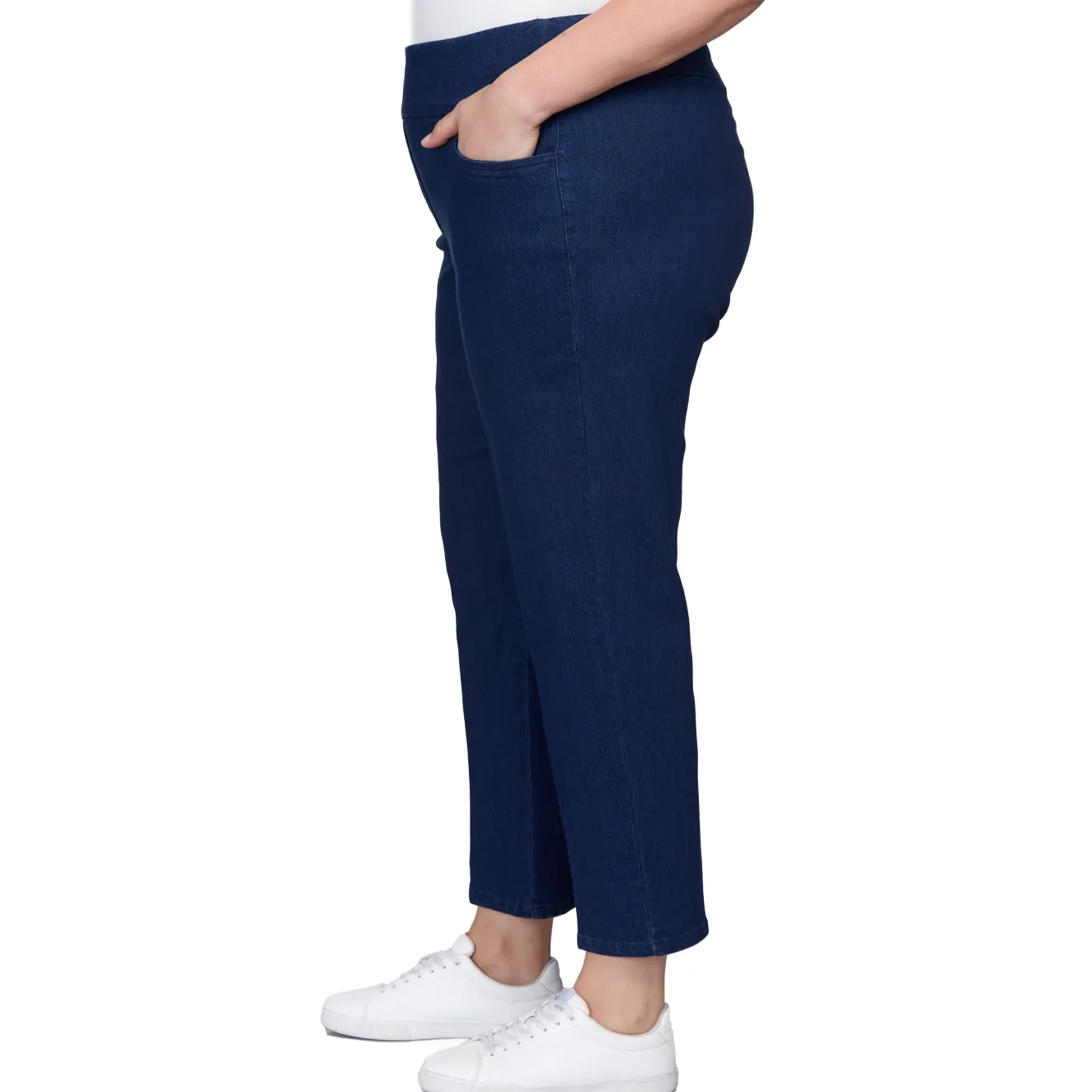 Alfred Dunner Super Stretch Mid-Rise Average Length Pant, Plus