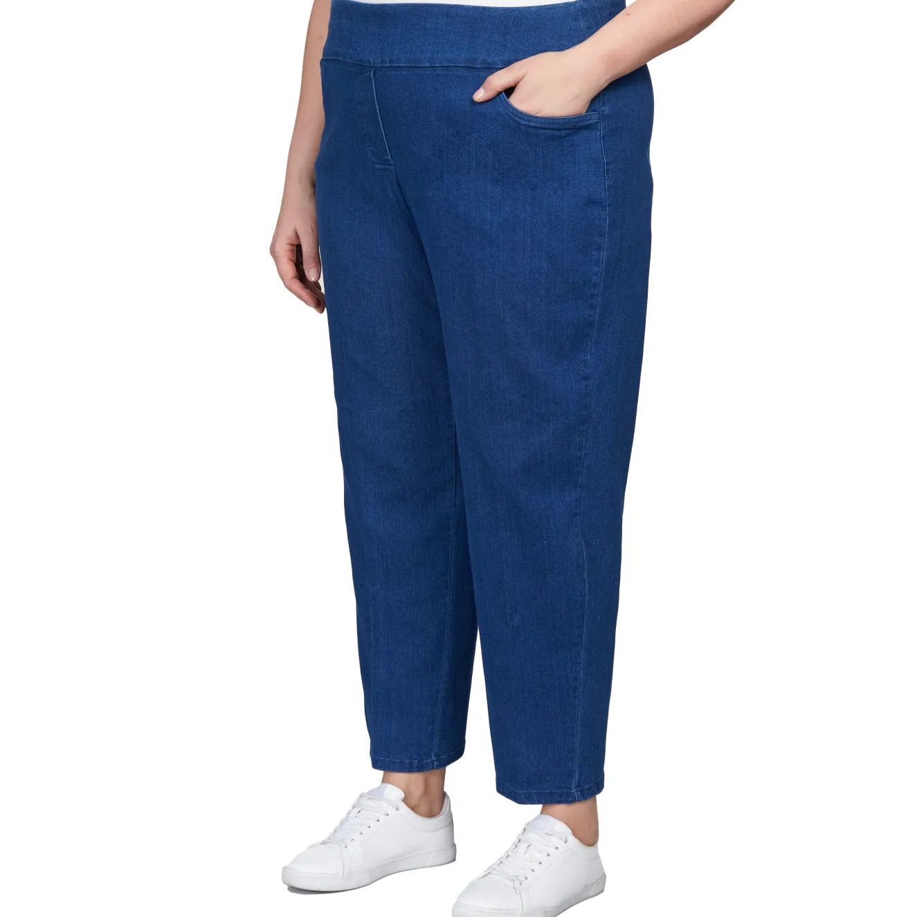 Alfred Dunner Super Stretch Mid-Rise Average Length Pant, Plus