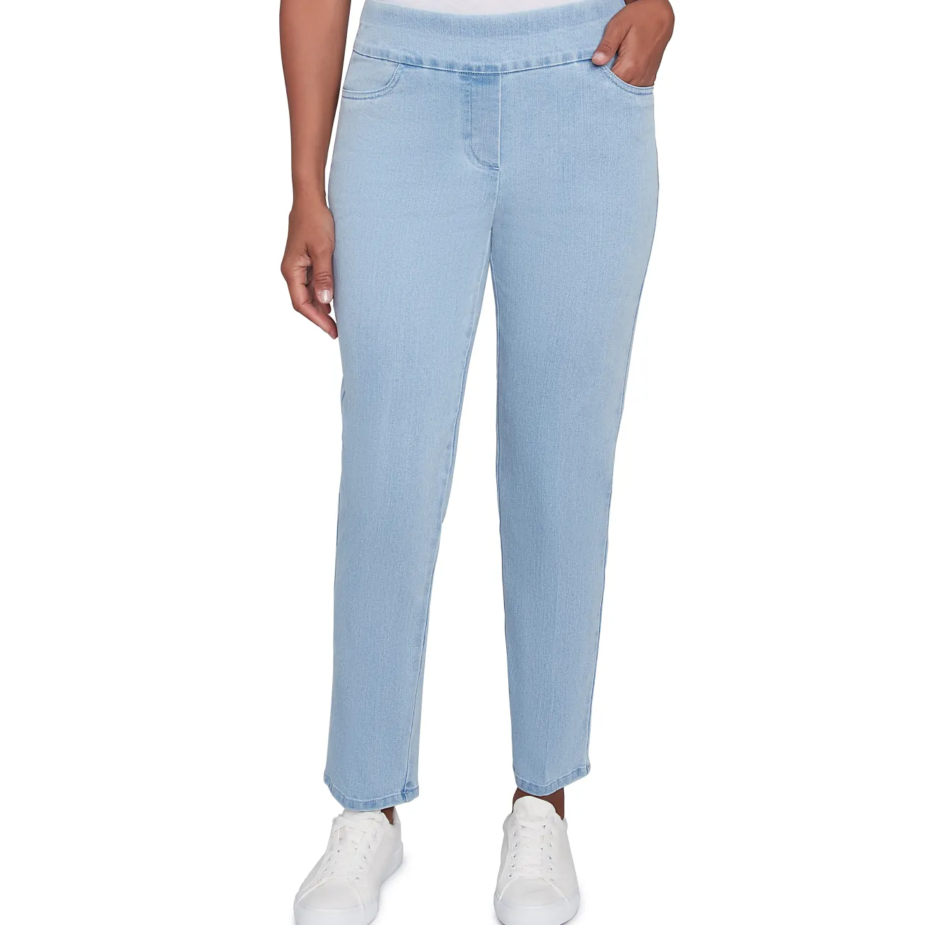Alfred Dunner Super Stretch Mid-Rise Pant, Petite