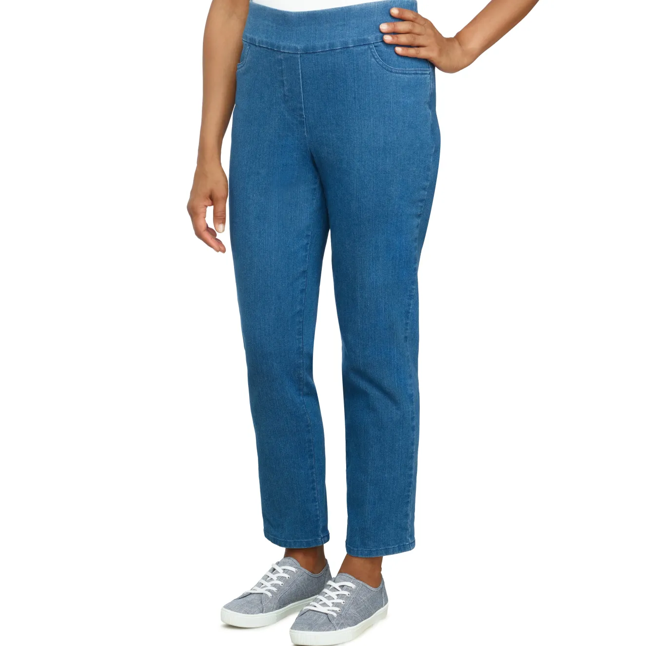 Alfred Dunner Super Stretch Mid-Rise Pant, Petite