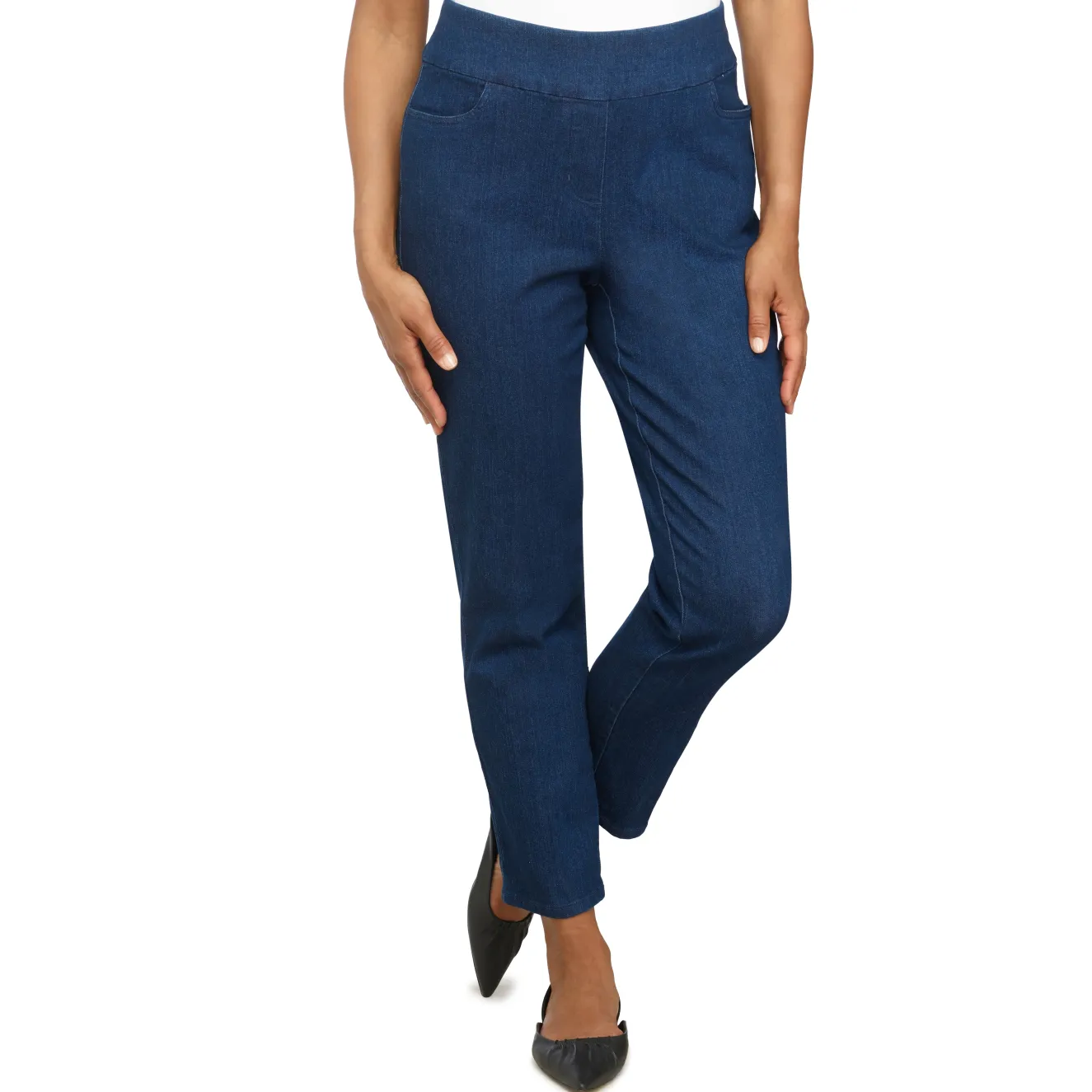 Alfred Dunner Super Stretch Mid-Rise Pant, Petite