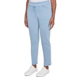 Alfred Dunner Super Stretch Mid-Rise Short Length Pant