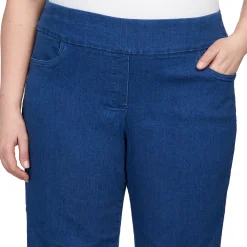 Alfred Dunner Super Stretch Mid-Rise Short Length Pant, Plus