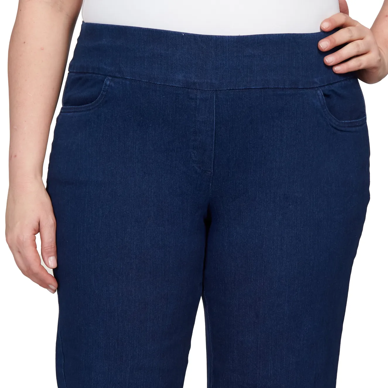 Alfred Dunner Super Stretch Mid-Rise Short Length Pant, Plus