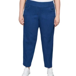 Alfred Dunner Super Stretch Mid-Rise Short Length Pant, Plus