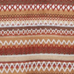 Alfred Dunner Textured Stripe Knit Top with Necklace - Tan