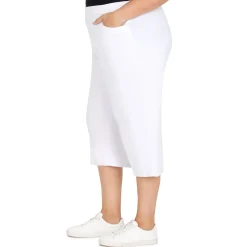 Alfred Dunner Women's Allure Stretch Clamdigger Pant - Plus