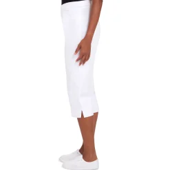 Alfred Dunner Women's Allure Stretch Clamdigger Pant- Petite